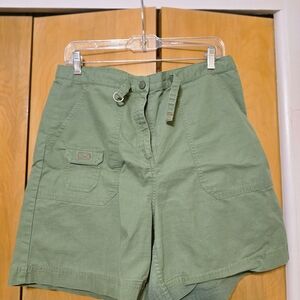 L.L. Bean Women's Olive Cargo Shorts
